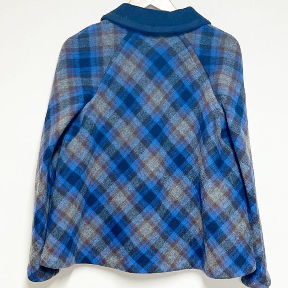 Marc by Marc Jacobs Womens Wool Plaid Reversible Jacket Oversized XS - Picture 2 of 8